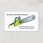 チェーンソーガーデン機械 名刺 (正面)