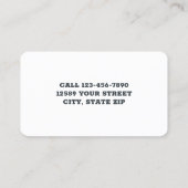 チェーンソーガーデン機械 名刺 (裏面)