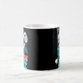 チェーンソーキラークジラの衣装おもしろいオルカハロウィーン コーヒーマグカップ (中央)