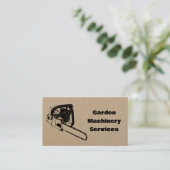 チェーンソーサービスQRクラフト 名刺 (スタンド正面)