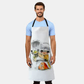 チェーンソーハム エプロン (着用した状態)