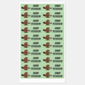 チェーンソーパーソナライズされたマンガのユーモアを持つビーバー ラベル (シート)