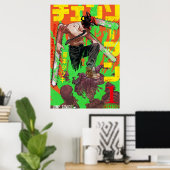 チェーンソー人巻1カバー ポスター (ホームオフィス)