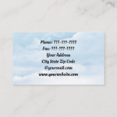 チェーンソー付きアメリカンイーグル 名刺 (裏面)