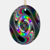 チェーンソー-フラクタル セラミックオーナメント (右)