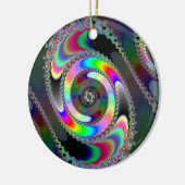 チェーンソー-フラクタル セラミックオーナメント (左)