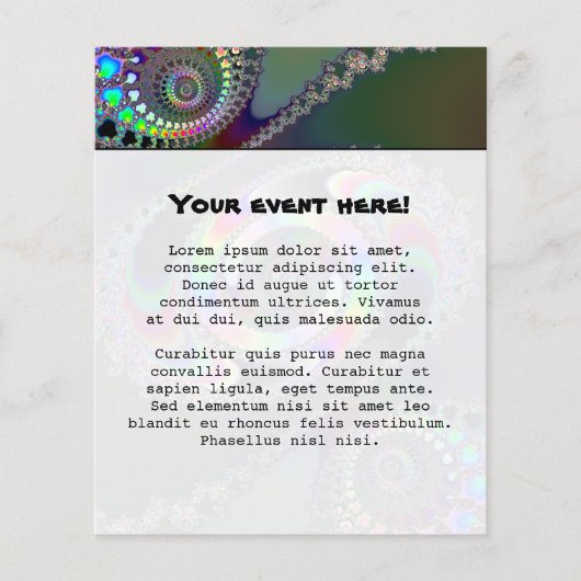 チェーンソー – フラクタル チラシ (正面)