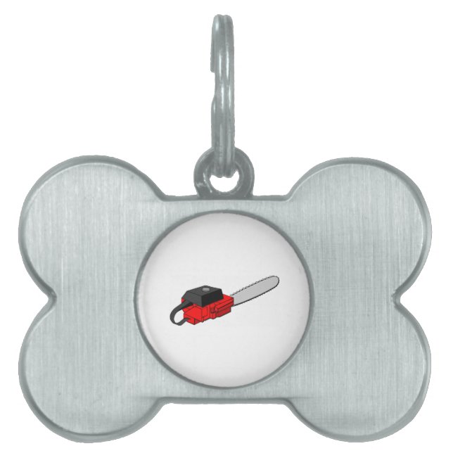 チェーンソー ペットネームタグ (正面)