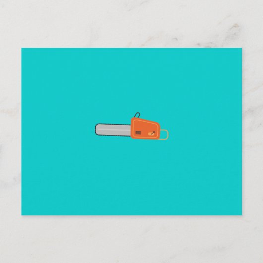 チェーンソー ポストカード (正面)