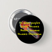 チェーンソー 缶バッジ (正面&裏面)