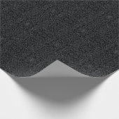 チェーンデザインの抽象的なミラーリング画像 グレー ブラックアート ラッピングペーパー (角)