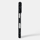 チェーンデザインの抽象的なミラーリング画像 グレー×ブラックアート Case-Mate iPhoneケース (裏面 / 右)