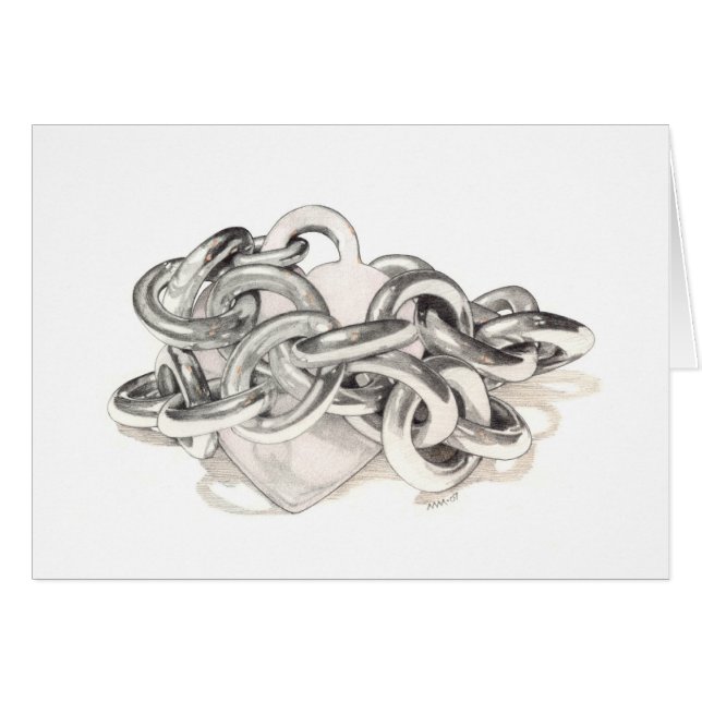 チェーンハートカード (正面横)