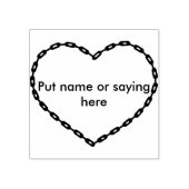 チェーンハートシェイプ2イラストレーションスタンプ ラバースタンプ (インプリント)