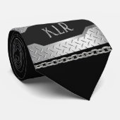 チェーンパーソナライズされた付きメタルルック ネクタイ (ロール)