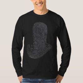 チェーンメイルの戦士フード Tシャツ