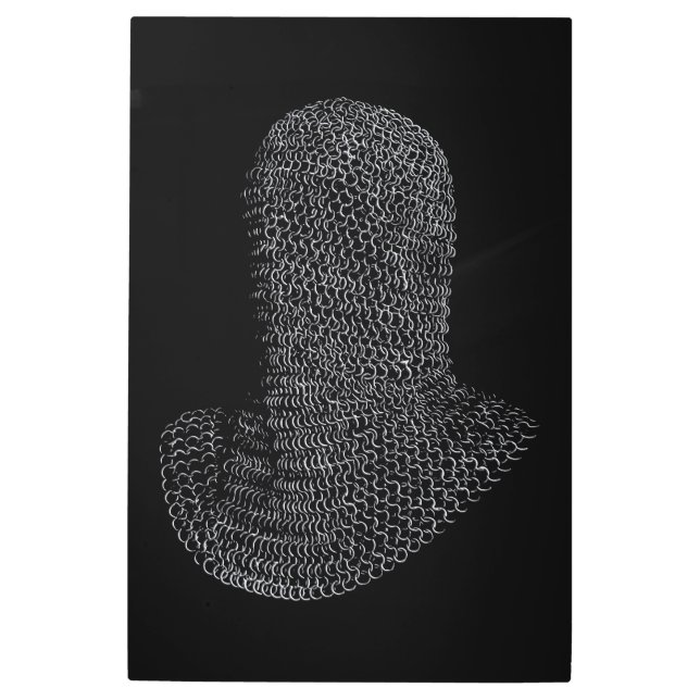 チェーンメール戦士フード メタルプリント (正面)