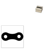 チェーンリンクシルエットアートスタンプ ラバースタンプ (押印)