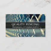 チェーンリンクフェンシング/フェンス写真名刺 名刺 (正面)