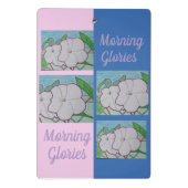 チェーンリンクフェンス上のモーニンググラフィックスのクリップボード ミニクリップボード (裏面)