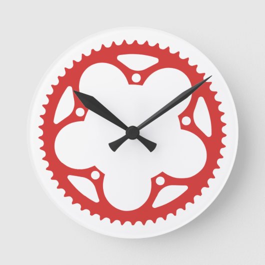 チェーンリングや輪 ラウンド壁時計 (正面)