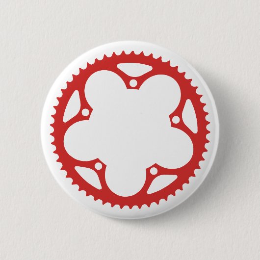 チェーンリングや輪 缶バッジ (正面)