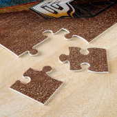 チェーンロックブリッジミズーリ。クリスマスの挨拶 ジグソーパズル (側面)