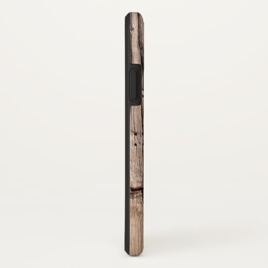 チェーン素朴ロック付きパーソナライズ可能な木製ドア Case-Mate iPhoneケース (裏面/右)