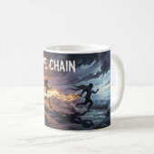 チェーン脱出パワーマグ コーヒーマグカップ (正面右)
