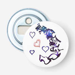 チェーン解除のハートボタン型栓抜き 栓抜き