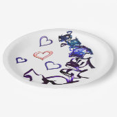 チェーン解除のマイハート紙プレート ペーパープレート (アングル)