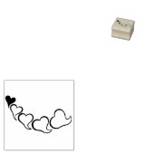 チェーン・オブ・ハートイラストレーション・アート・スタンプ ラバースタンプ (押印)