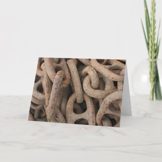 「チェーン」ノートカード サンキューカード (正面)