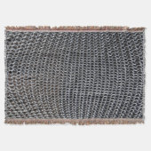 チェーン・メールの装甲中世騎士戦闘機に彼の金属をかぶせて下さい スローブランケット (正面)