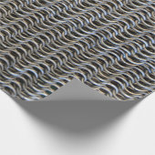 チェーン・メールの装甲中世騎士戦闘機に彼の金属をかぶせて下さい ラッピングペーパー (角)