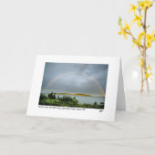 チェーン・リンクの写真カード上の虹 カード (黄色い花)