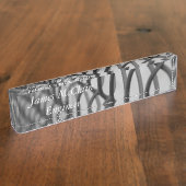 チェーン・リンクの塀 デスクネームプレート (側面)