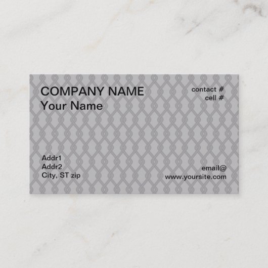 チェーン・リンクの塀 名刺 (正面)