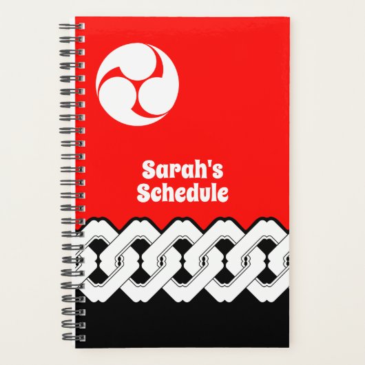 チェー伝統的ンとミツドー日本のモパターン プランナー手帳 (正面)