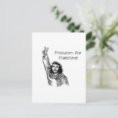 チェ・ゲバラ、パレスチナの自由！ ポストカード (スタンド正面)