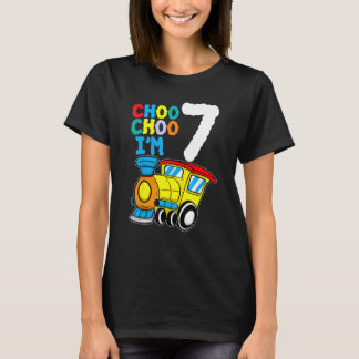 チェ・チョ私7歳の機関車列車7Bir Tシャツ