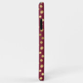 チエエレガントタ金ゴールドブルゴーニュ金属 Case-Mate iPhoneケース (裏面/右)