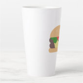 チエカッコいいスバーガーグルメベクター カフェラテマグ (正面)