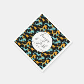 チエカラフルタプリントパタモダンン結婚ズ スタンダードカクテルナプキン (角)