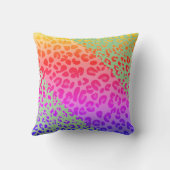 チエカラフルタプリントレインボーイニシャルモノグラム クッション (裏面)