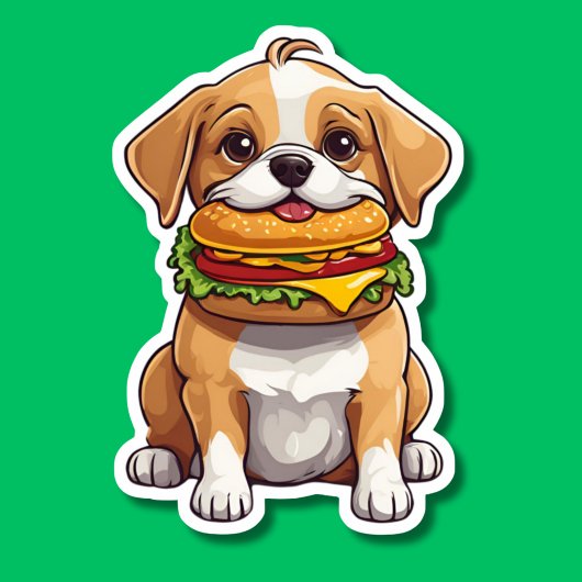 チエスバーガー噛み防水犬 シール