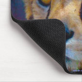 チエタ大きな猫ワイルドライフアートマウスパッド マウスパッド (コーナー)