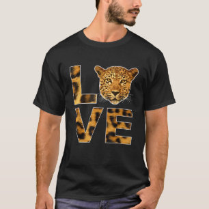 チエタ顔動物生まれ本能野生ヒョウ猫 Tシャツ