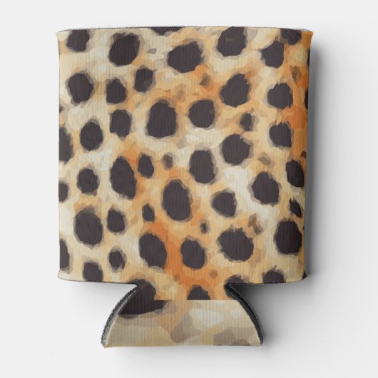 チエパーソナライズされたータ動物のパターン 缶クーラー (正面)