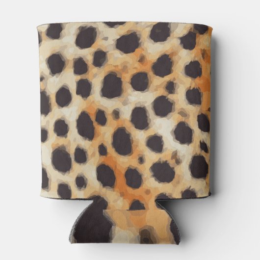 チエパーソナライズされたータ動物のパターン 缶クーラー (裏面)